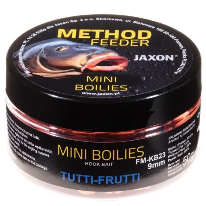 Mini Method Feeder Tutti-Fruti Boilies 50g 9mm