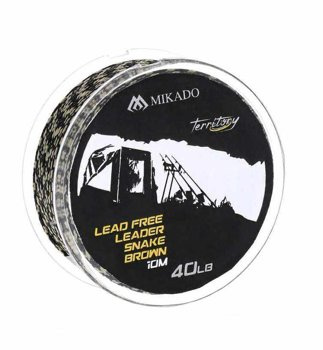 Mikado Przypon Lead Free Leader - 40lbs/10m - Ciemny Camo