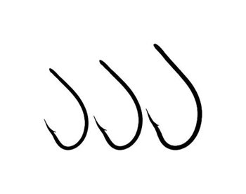 Owner Hooks Carp Taff CT1 NR 2 - Black