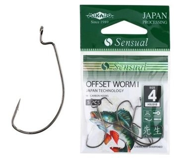 Mikado Haczyk Sensual Offset Worm Nr 6 - 5szt.