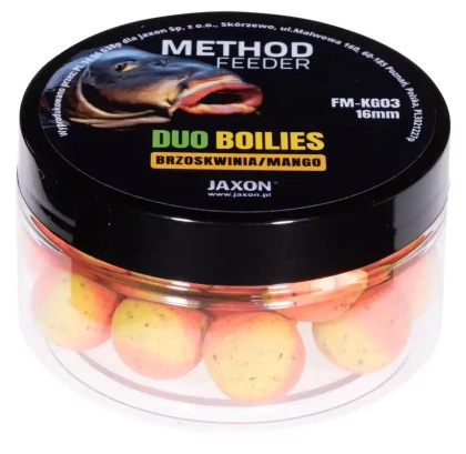 Duo-Boilies Method Feeder Peach/Mango Boilies 40g 16mm