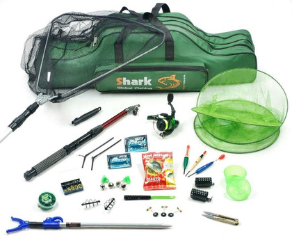 Zestaw Wędkarski Wędka Majestic 2,7m, Kołowrotek, Torba, Dodatki