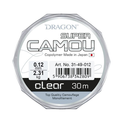 Dragon Żyłka SUPER CAMOU Clear 0.08mm - 1.17kg - 30m