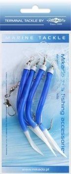 Mikado Set Sea - Gummi Makk Rig - Hooks 4 x 2/0 (Blue)