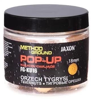 Jaxon Method Ground Tiger Pop-Up Kugeln aus Walnuss 50g / 18mm