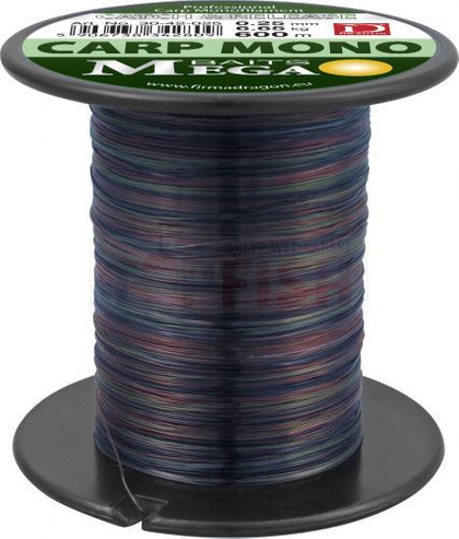 Dragon Monofile Schnur MEGABAIT Carp Mono 600m-0.35mm-12.7kg