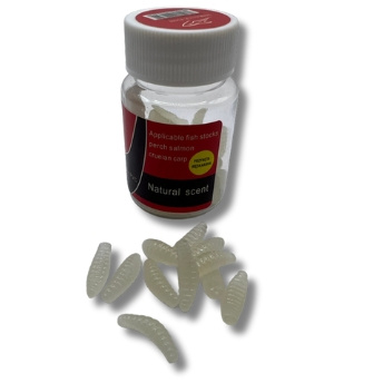 Naturalny Robak Sztuczny Larwa w słoiczku 50 szt.