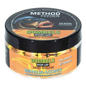 Jaxon Dumbels Duo Color Pop-Up Method Feeder Wanilia-Copex - 8/10mm - 30g