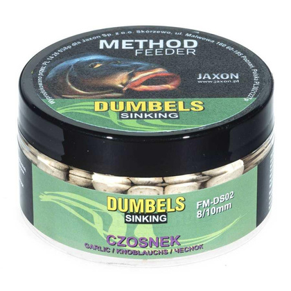 Jaxon Dumbels Sinking Method Feeder Czosnek - 50g - 8/10mm
