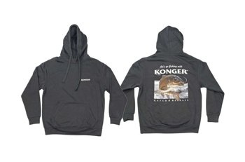 Konger Bluza z Kapturem Czarna Karp - M