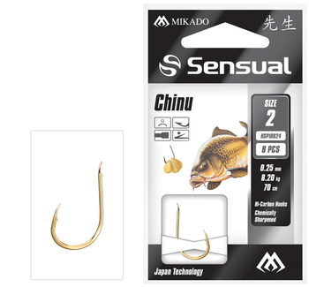 Przypony Wiązane - SENSUAL - CHINU nr 6 G / żyłka: 0.20mm/70cm - op.8szt.