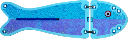 Flasher VK-SALMON 2  9.5" - 24 cm BLUE/crushed pearl