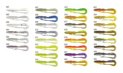 Konger Big Tail Twist 8cm - Kolor 012 - 8szt
