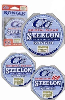 Konger Żyłka Steelon Ice Cristal Clear Fluorocarbon Coated 0.12mm-50m