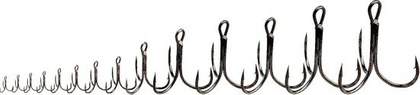 Owner Treble Hooks ST36RD - 8 - 8x - Red