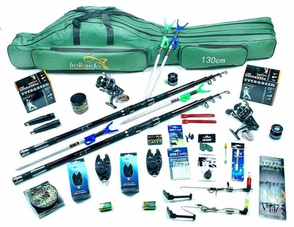 Zestaw Karpiowy Tele Carp - Jaxon Wędki 3,3m, Kołowrotki MF IFR6000, Pokrowiec