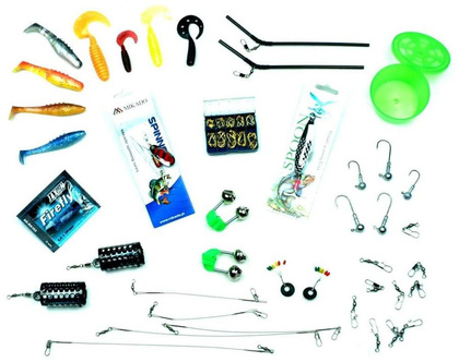 Zestaw Wędkarski Spinn-Grunt Wędka Katana, Kołowrotek M200, Podbierak