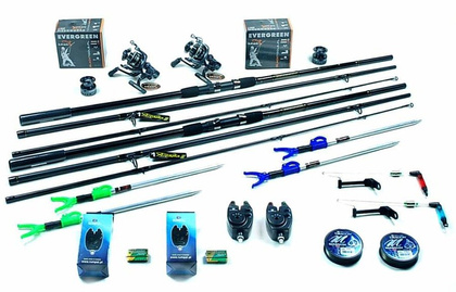Zestaw Na Karpia Jaxon 2 Wędki Tenesa 3,6m, 2 Kołowrotki Wolny Bieg