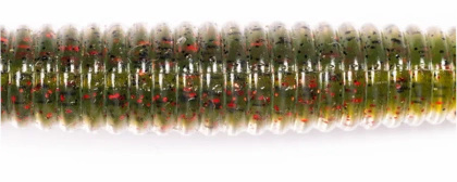 LIVE TARGET Finesse Soft Worm Grün/Rot 11,4 cm - 1 Stück(e)  Untergang