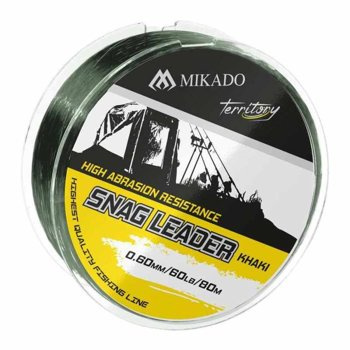 Mikado Przypon Strzałowy - Snag Leader Khaki 45lbs/0.50mm/80m