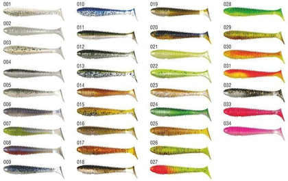 Konger Grubber Shad 4cm - Kolor 002 - 12szt