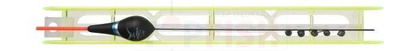 Mikado Set Float + Line no. 001 - 2.0g -0.14 / 0.12mm - 12