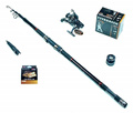 Zestaw Tele Carp - Jaxon Wędka 3,3m, Kołowrotek MF IFR5000, Żyłka
