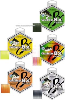 Dragon Plecionka Guide 8X Rainbow 250m - 0.20mm
