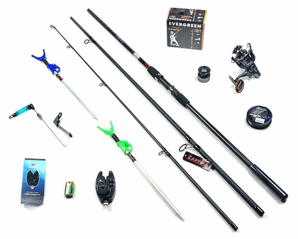 Zestaw Na Karpia - Jaxon Zaffira Carp 3,6m, Kołowrotek Wolny Bieg MF IFR6000