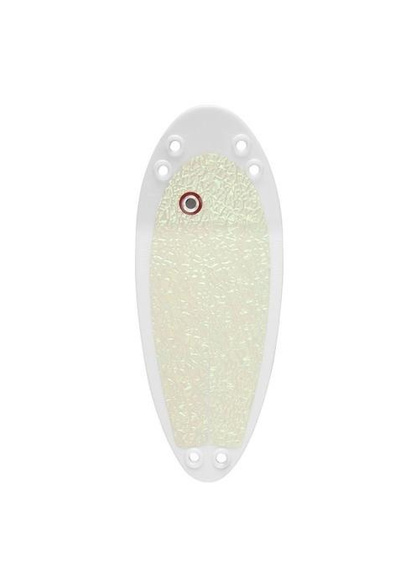 Flasher VK-SALMON  6" - 15 cm WHITE/glow/crushed ice