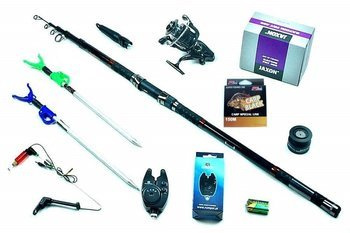 Super Zestaw Na Karpia Tele Carp - Jaxon Wędka 3,3m, Kołowrotek Satori 400