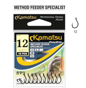 Kamatsu Method Feeder Specialist 10 Black Nickel Eyelet