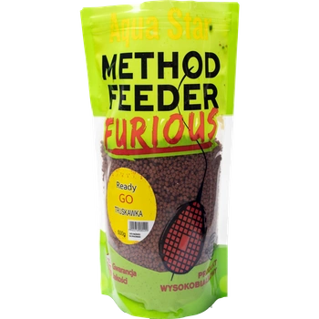Pellet METHOD FEEDER FURIOUS REEADY - Truskawka 500g